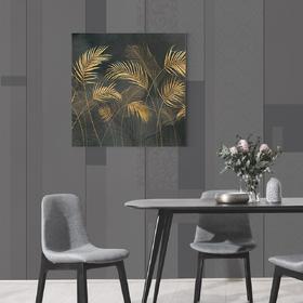Canvas print Golden Palms Leaves