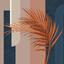 WallMural Orange Palm Leaves photo