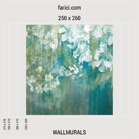WallMural «Apple blossom wooden background»