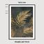Art print Golden Palms Leaves photo