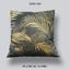 Pillow Golden Palms Leaves photo
