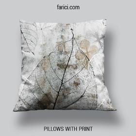 Pillow Abstract Background with Transparent Leaf