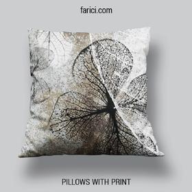 Pillow Abstract Background with Transparent Leaf