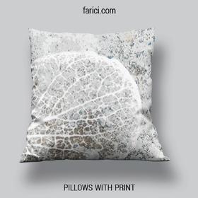 Pillow Abstract Background with Transparent Leaf