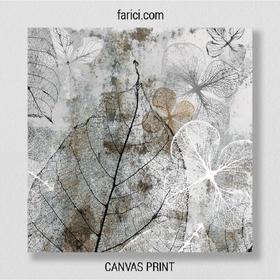 Canvas print Abstract Background with Transparent Leaf