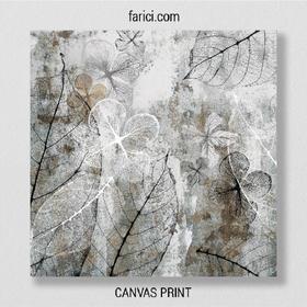 Canvas print Abstract Background with Transparent Leaf