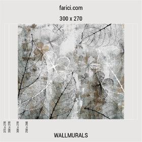 WallMural Abstract Background with Transparent Leaf