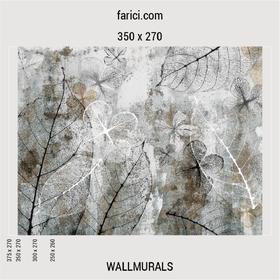 WallMural Abstract Background with Transparent Leaf