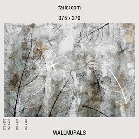 WallMural Abstract Background with Transparent Leaf