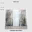 Curtains Abstract Background with Transparent Leaf photo