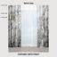 Curtains Abstract Background with Transparent Leaf photo