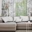 Curtains Abstract Background with Transparent Leaf photo