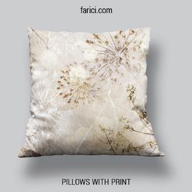 Pillow Abstract Composition of Dandelions