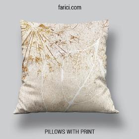 Pillow Abstract Composition of Dandelions