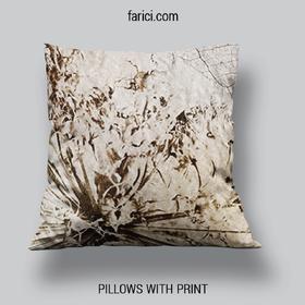Pillow Abstract Composition of Dandelions