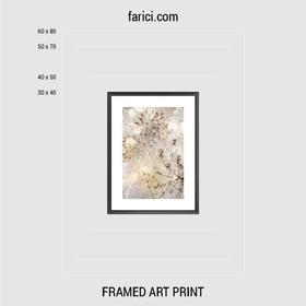 Framed art print Abstract Composition of Dandelions