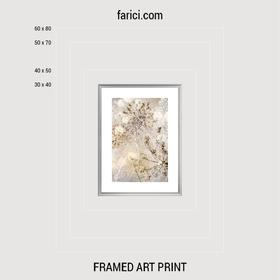 Framed art print Abstract Composition of Dandelions