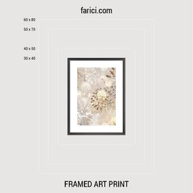 Framed art print Abstract Composition of Dandelions