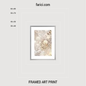 Framed art print Abstract Composition of Dandelions