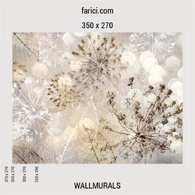 WallMural Abstract Composition of Dandelions