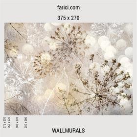 WallMural Abstract Composition of Dandelions
