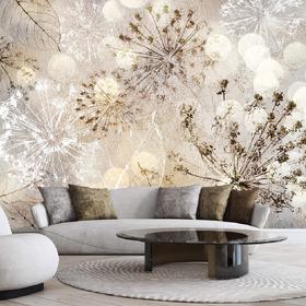 WallMural Abstract Composition of Dandelions