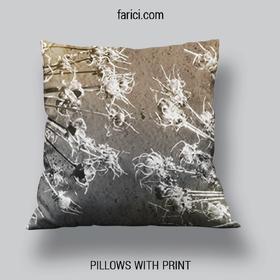 Pillows Dark Abstract Background with Transparent Leaf
