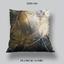 Pillow Dark Abstract Background with Transparent Leaf photo