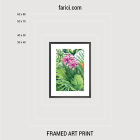 Framed art print Bright Tropic