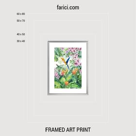 Framed art print Bright Tropic