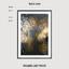 Art print «Dark Abstract Background with Transparent Leaf» photo