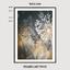 Art print «Dark Abstract Background with Transparent Leaf» photo