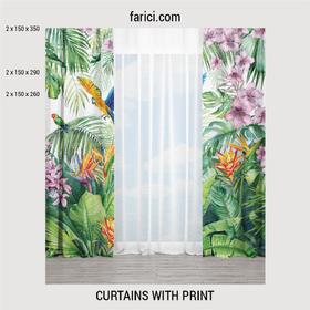 Curtains Bright Tropic