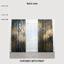 Curtains Dark Abstract Background with Transparent Leaf photo