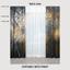 Curtains Dark Abstract Background with Transparent Leaf photo