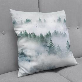 Pillow Foggy Forest