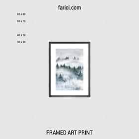 Framed art print «Foggy Forest»