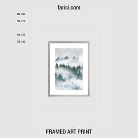 Framed art print «Foggy Forest»