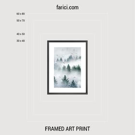 Framed art print «Foggy Forest»