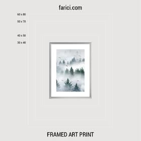 Framed art print «Foggy Forest»