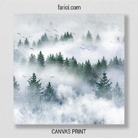 Canvas print Foggy Forest