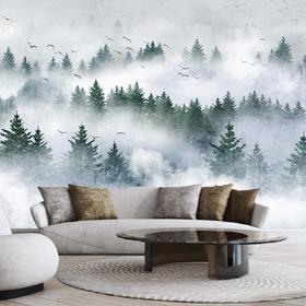 WallMural Foggy Forest