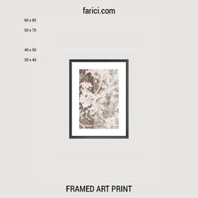 Framed art print Spring Tree Brown
