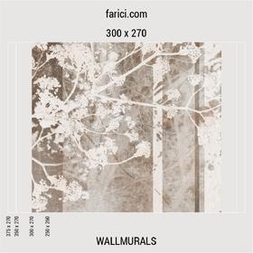 WallMural Spring Tree Brown