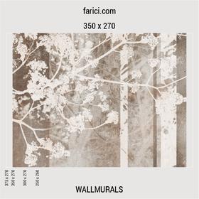 WallMural Spring Tree Brown