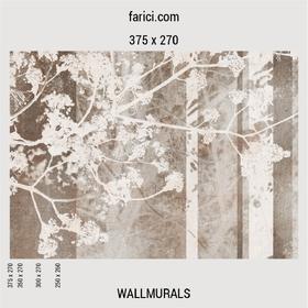 WallMural Spring Tree Brown