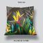 Pillow Tropical Flowers Strelitzia Dark photo