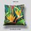 Pillow Tropical Flowers Strelitzia Dark photo