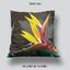 Pillow Tropical Flowers Strelitzia Dark photo