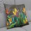 Pillow Tropical Flowers Strelitzia Dark photo